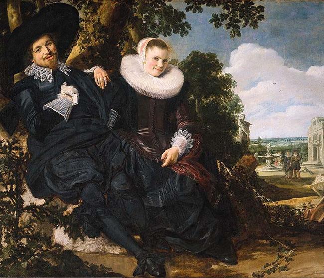Frans Hals Marriage Portrait of Isaac Massa en Beatrix van der Laen